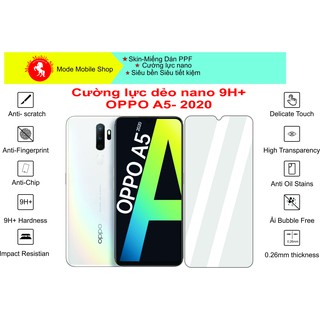 Kính cường lực dẻo phủ nano oppo a5 2020