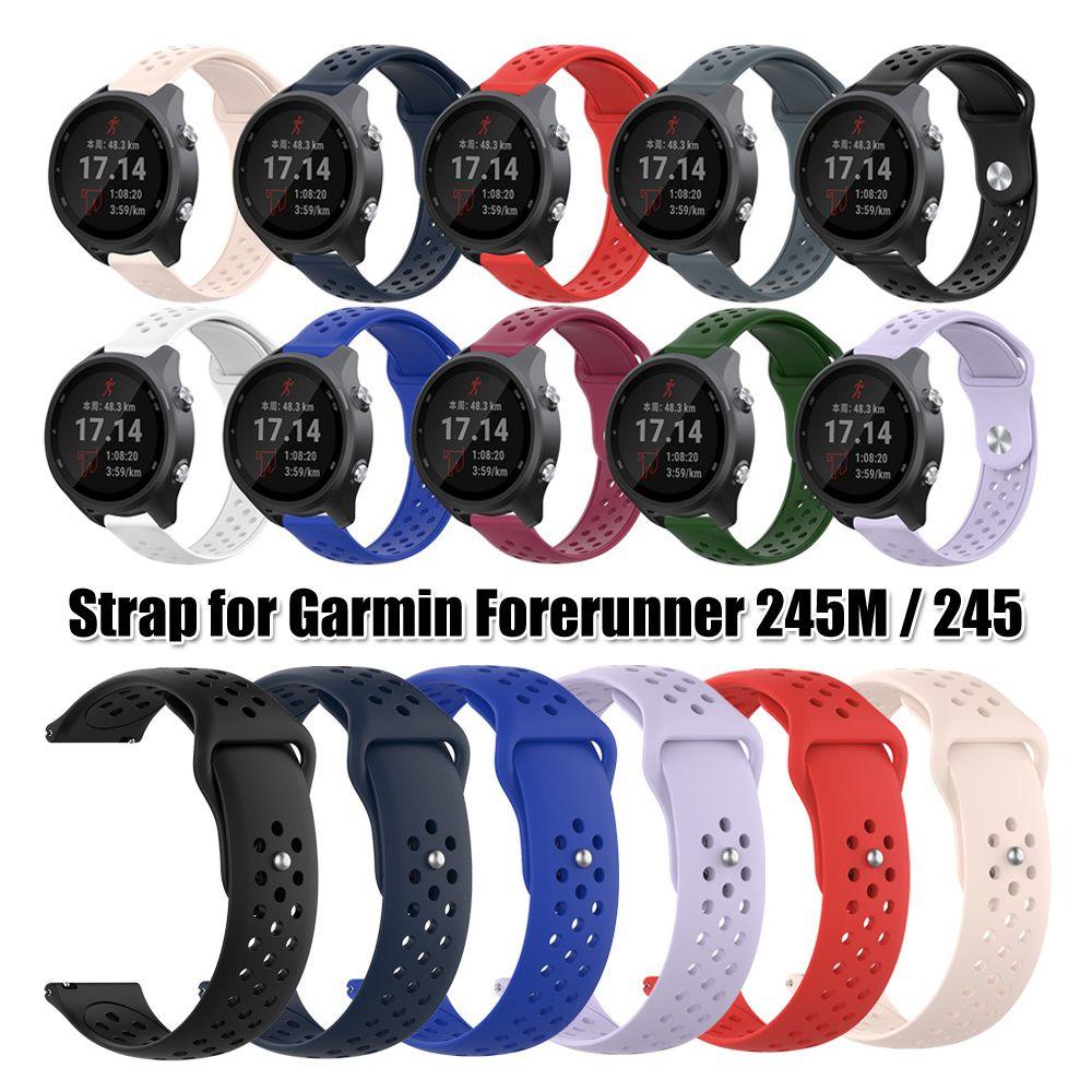 MYRONGVN Dây Đeo Thay Thế Bằng Silicone Mềm Cho Garmin Forerunner 245 / 245M