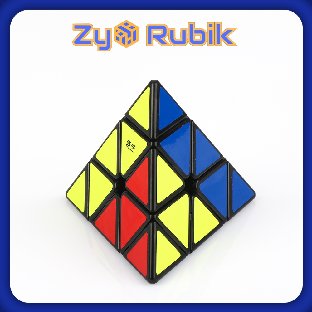 Rubik Biến Thể Pyraminx QiYi A Qiming Black (Màu Đen) - Đồ Chơi Rubik Biến Thể Tam Giác - Zyo Rubik