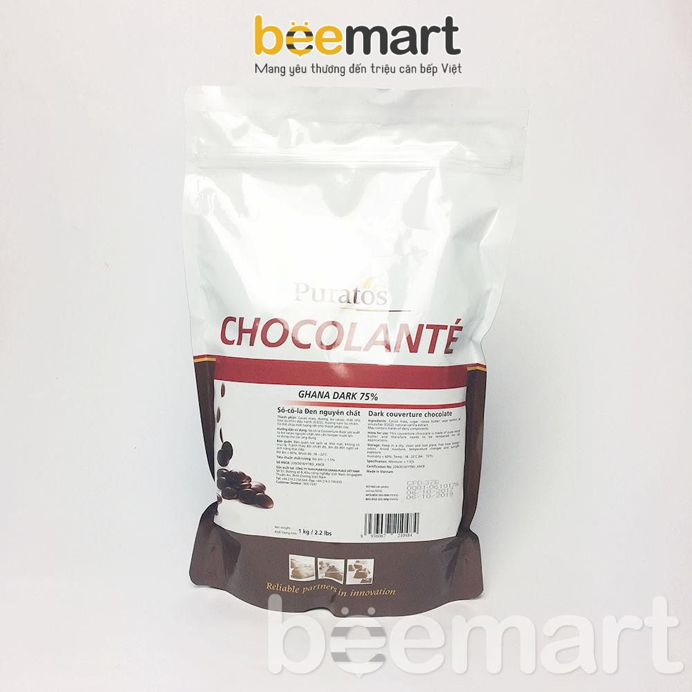 Socola đen nguyên chất GrandPlace 75% 1kg