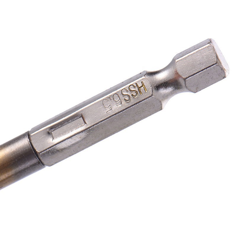 Bộ 13 đầu khoan HSS bọc titan chân lục giác