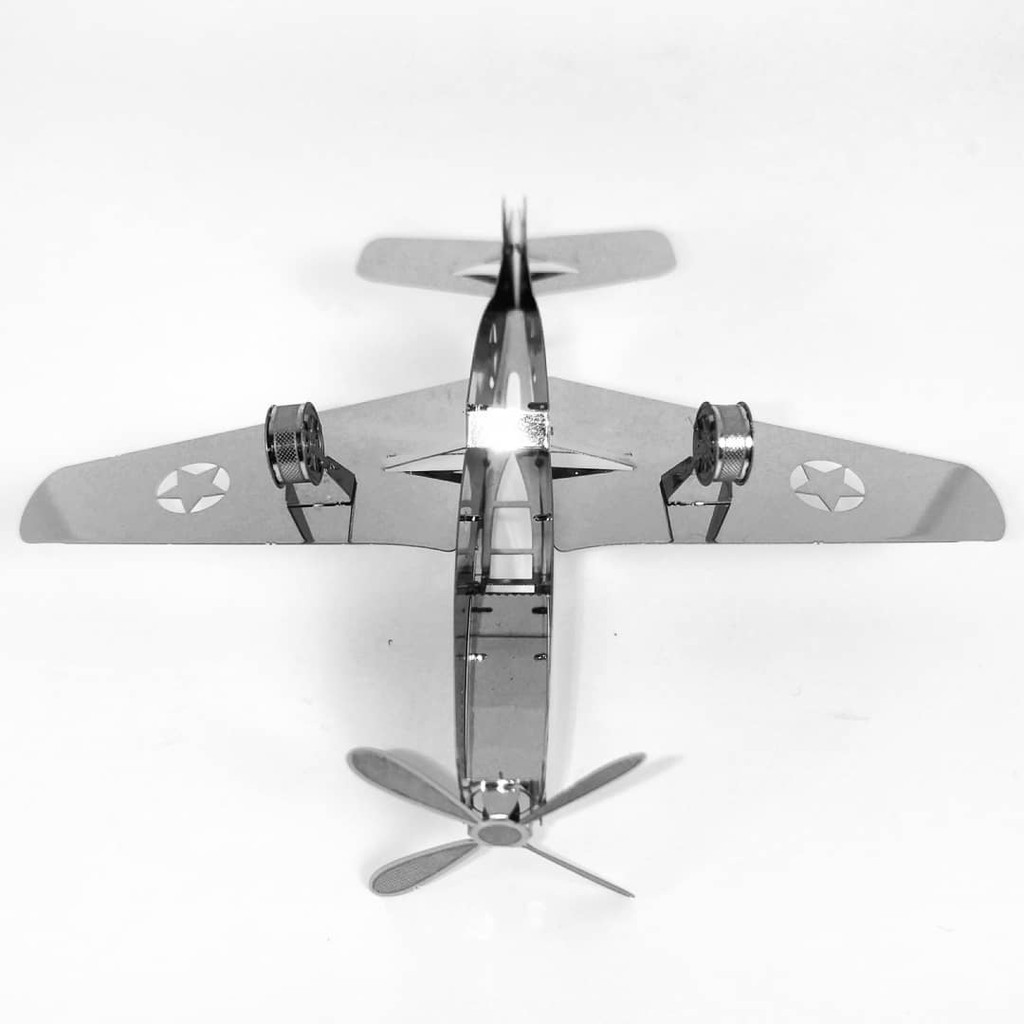 [Mã LIFETOYS1 giảm 30K đơn 99K] Mô hình 3D kim loại lắp ráp Máy bay tiêm kích P-51 Mustang [Chưa lắp]