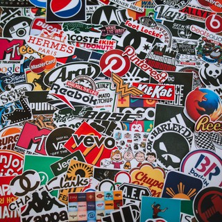 SET 100 STICKER CHỦ ĐỀ LOGO