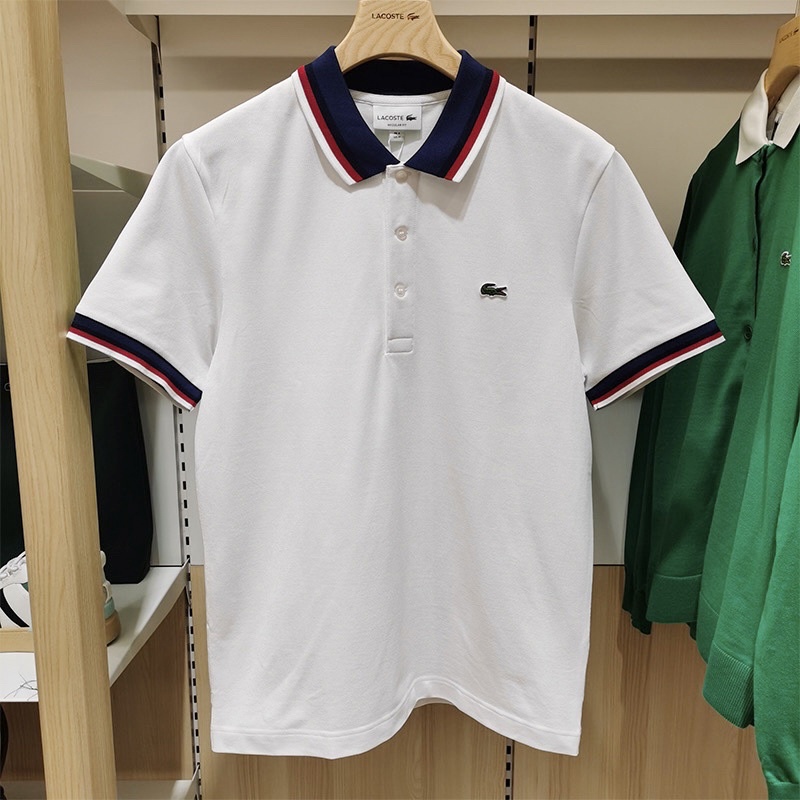 Áo Thun POLO Nam Hãng LC Chất Liệu CVC Cotton Hoạ Tiết Bo Cổ Sọc Giữ Form Thấm Hút Tốt Chống Nhăn Full Phụ Kiện Hãng,04