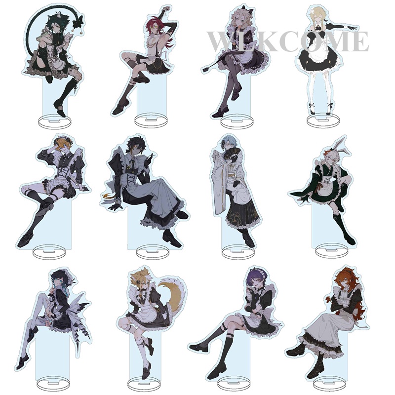 Mô Hình Nhân Vật Tartaglia Childe Diona Zhongli Bằng Acrylic Để Bàn Trang Trí