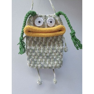 Túi len handmade hình quái vật môi dày dễ thương