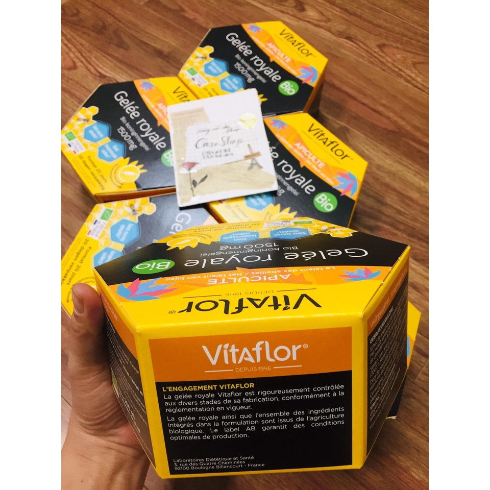 Sữa ong chúa Vitaflor Gelee Royale Bio 1500mg Pháp