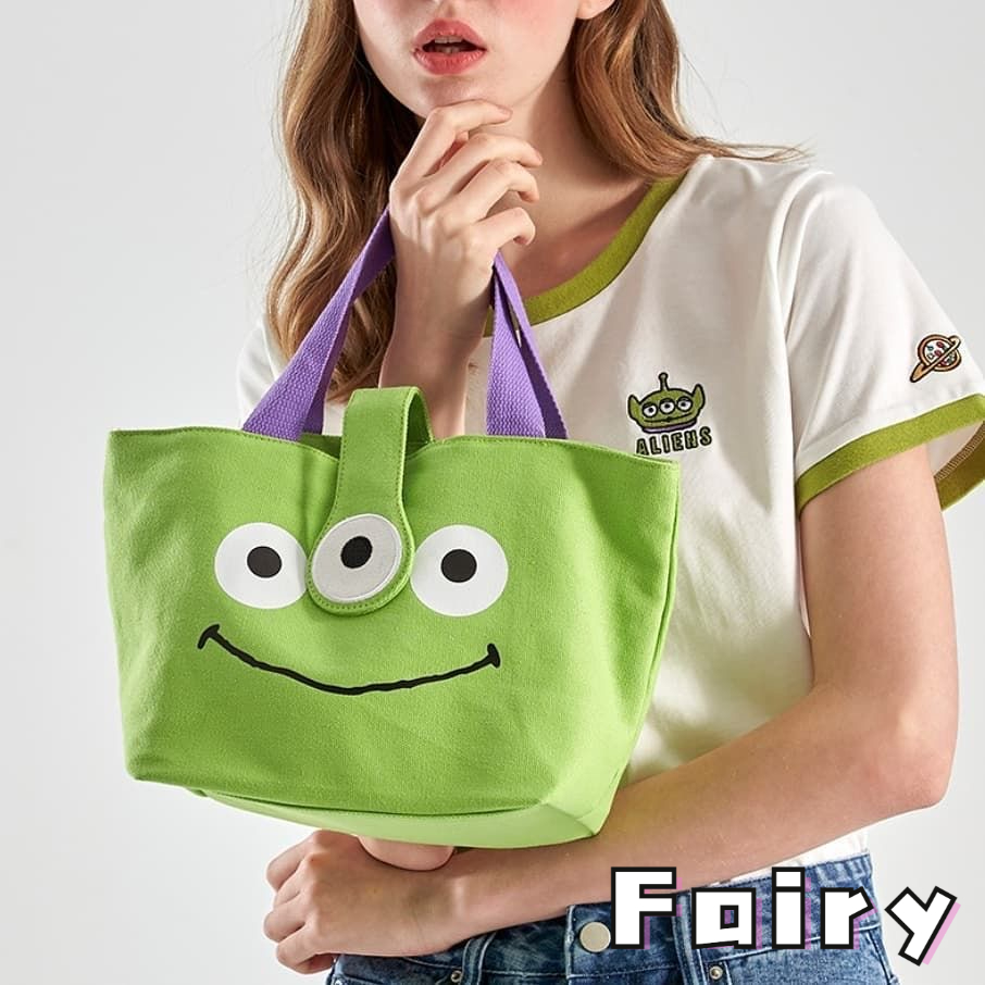 Túi Đựng Hộp Cơm Trưa Cầm Tay Nhỏ Đơn Giản Đa Năng Một Món Màu Xanh Lá Cây Giá Trị Hoạt Hình Nhật Bản Cho Nữ