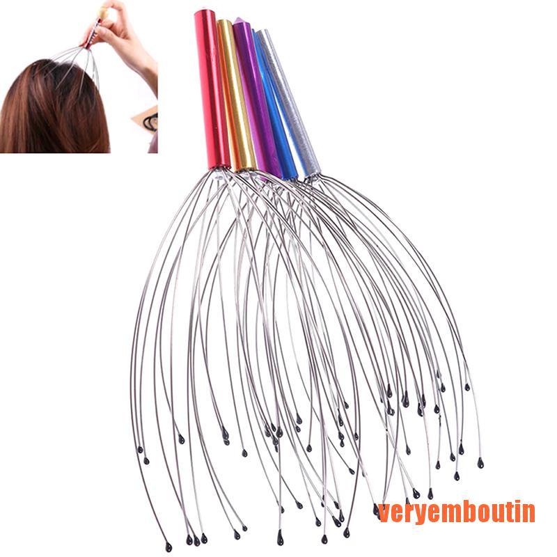 [Hàng mới về] Dụng cụ mát xa da đầu thiết kế kiểu 12 ngón tay tiện lợi