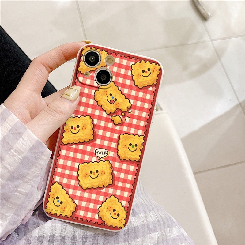 Ốp lưng BVC cạnh vuông giả 14 bánh qui 5 6 5s/6/6plus/6s/6splus/7/7plus/8/8plus/x/xr/xs/11/12/pro/promax/13/14Promax