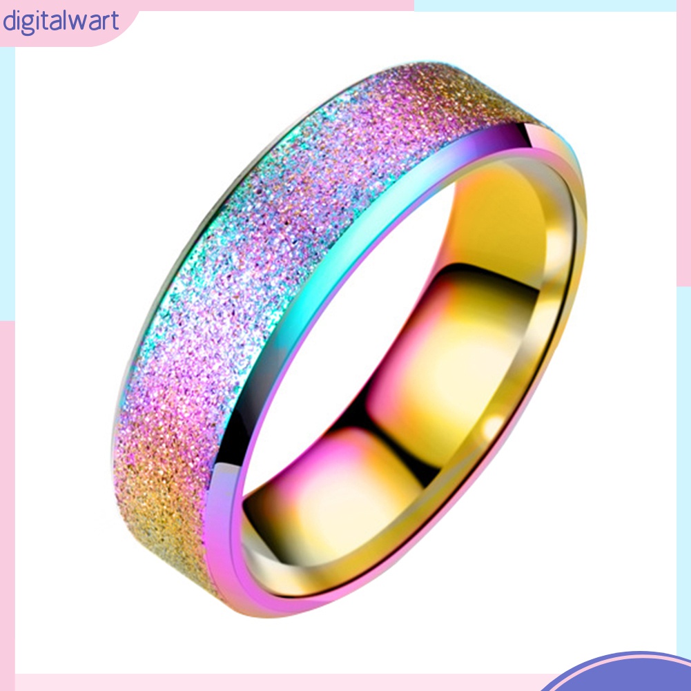 {digitalwart} Nhẫn Cặp Đôi Mặt Nhám Thời Trang Dự Tiệc Dành Cho Nam Và Nữ