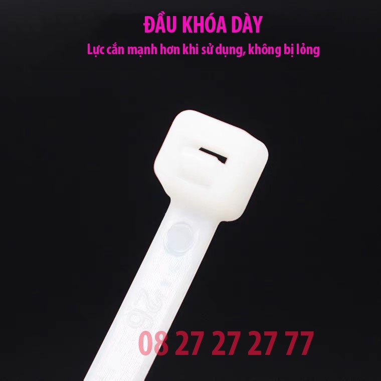 Túi 250g dây thít, dây rút, lạt nhựa đủ kích thước