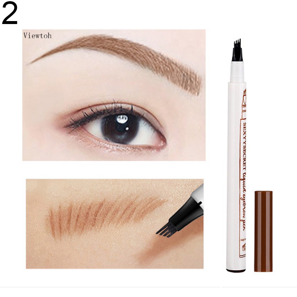 Bút kẻ lông mày chống nước đầu cọ 4 ngọn đẹp tự nhiên chất lượng cao | BigBuy360 - bigbuy360.vn