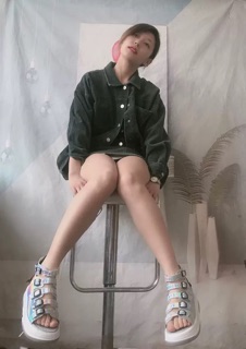 [SẴN BẠC 37] Sandal đế cao quai bling bling (ảnh thật ở cuối)
