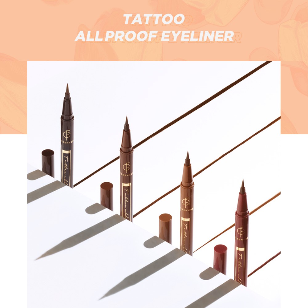 Bút kẻ mắt FORENCOS TATTOO ALLPROOF EYELINER chống nước, chống trôi, không lem Hàn Quốc