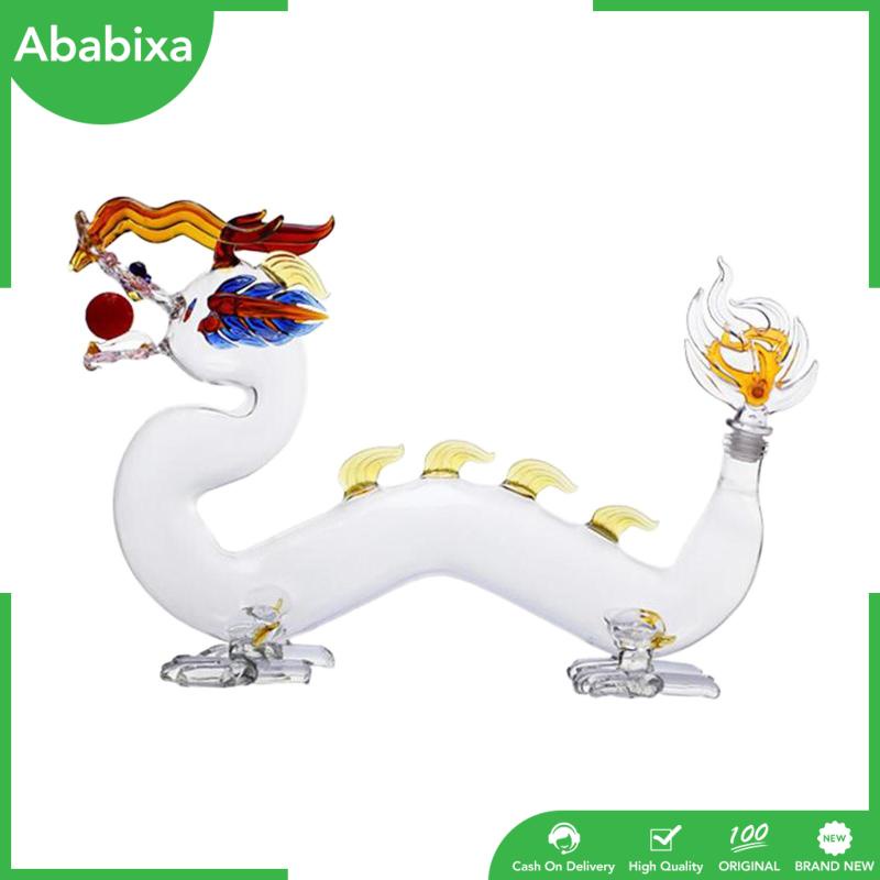 Bình Thủy Tinh Đựng Rượu Thiết Kế Hình Rồng Độc Đáo Trang Trí Nhà Cửa