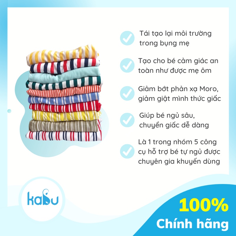 KABU - Quấn Chũn Cocoon Giúp Bé Ngủ Ngon Sâu Giấc, Không Giật Mình