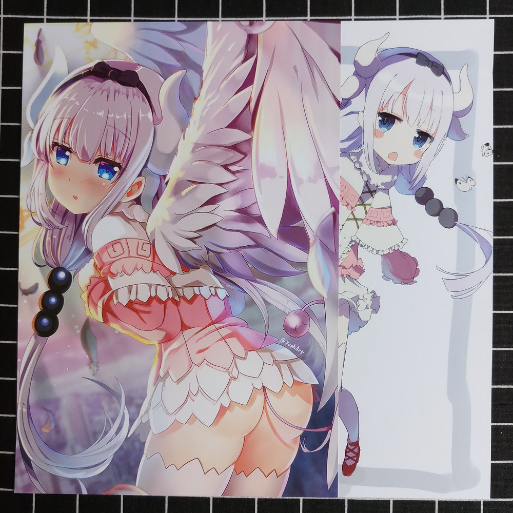 Poster Anime Maid Dragon (8 Tờ)
