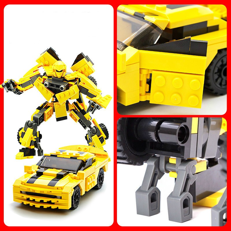 Bộ Xếp Hình Transformers GUDI 8711 Lắp Ghép Robot BumbleBee Cỡ Nhỏ!!