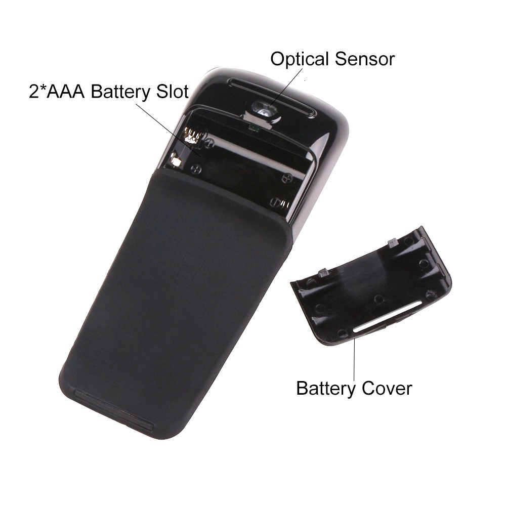 Chuột không dây Siêu Mỏng Kết Nối Bluetooth Có Thể Gập Lại