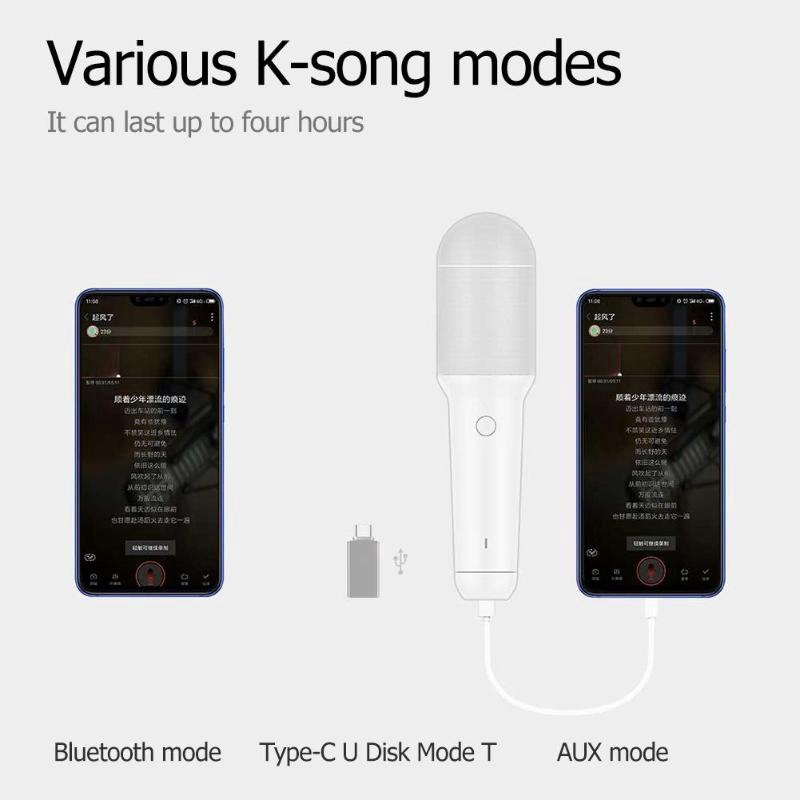 Micro tích hợp loa hát karaoke Xiaomi Yuemi YMI YMMKF01 micro hát karaoke bluetooth trực tiếp cao cấp - Minh Tín shop