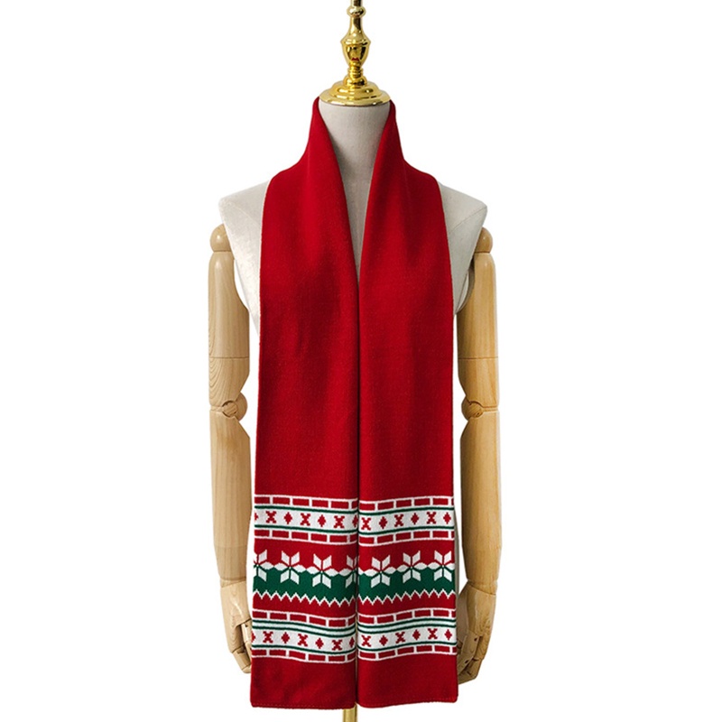 Set 2 Mũ beanie Kèm Khăn Choàng Cổ Giữ Ấm Mùa Đông Phong Cách Giáng Sinh Cho Nam Và Nữ