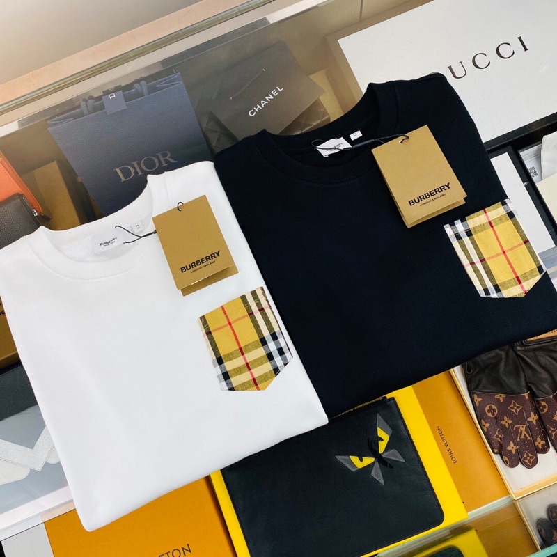 Áo thun nữ dài tay BURBERRY BBR hiện đại cao cấp