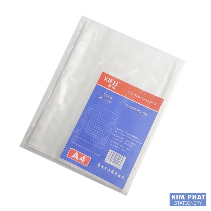 Sơ mi lỗ (nẹp lá trong) A4