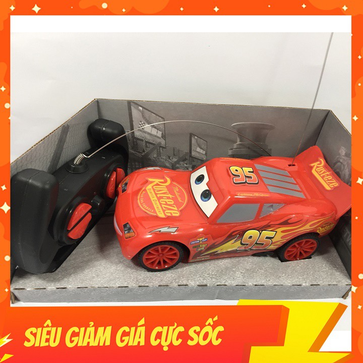 Đồ Chơi Xe MacQueen Điều Khiển Từ Xa Di Chuyển Siêu Tốc, Đèn Pha Sáng, Màu Cam Cao Cấp