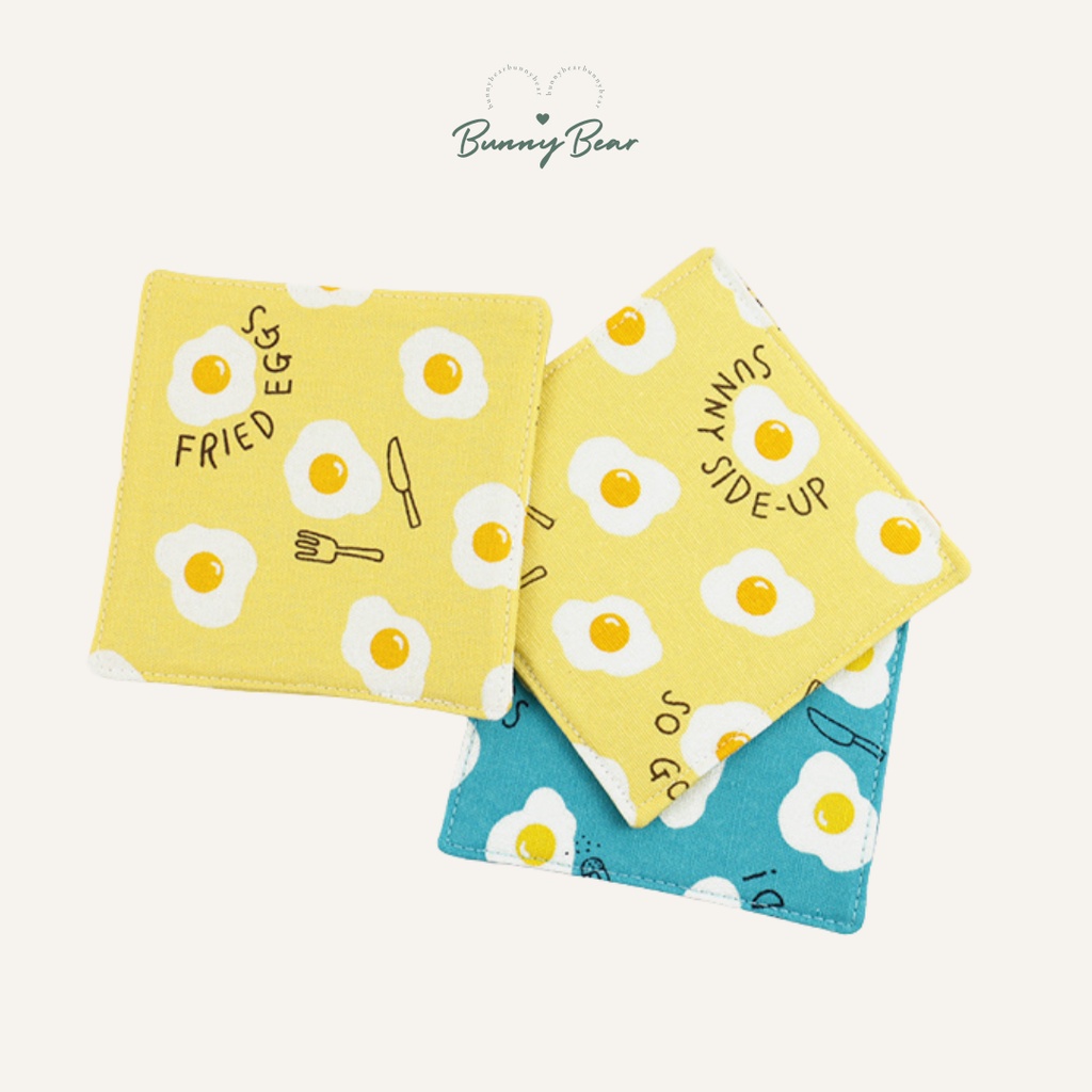 Lót ly vải in hình xinh xắn | Bunny Bear