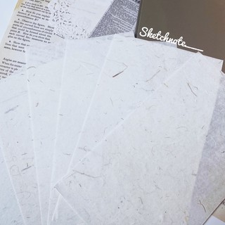 Giấy lụa ép lá set 10 tờ BG006
