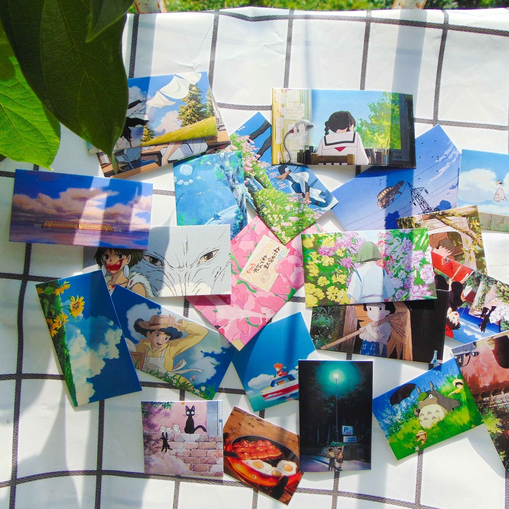 Hình dán trang trí ghibli studio size 3-5cm