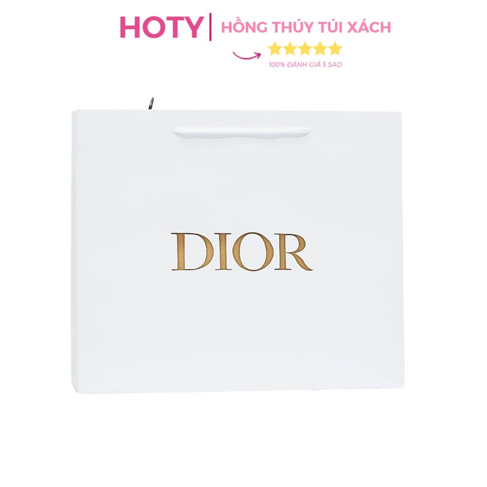 Túi Giấy Các Hãng Dior Trắng Size 32