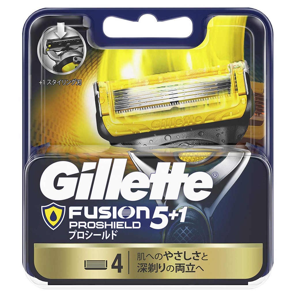 Lưỡi dao cạo râu Gillette Fusion 5+1 Proshield Nhật Bản