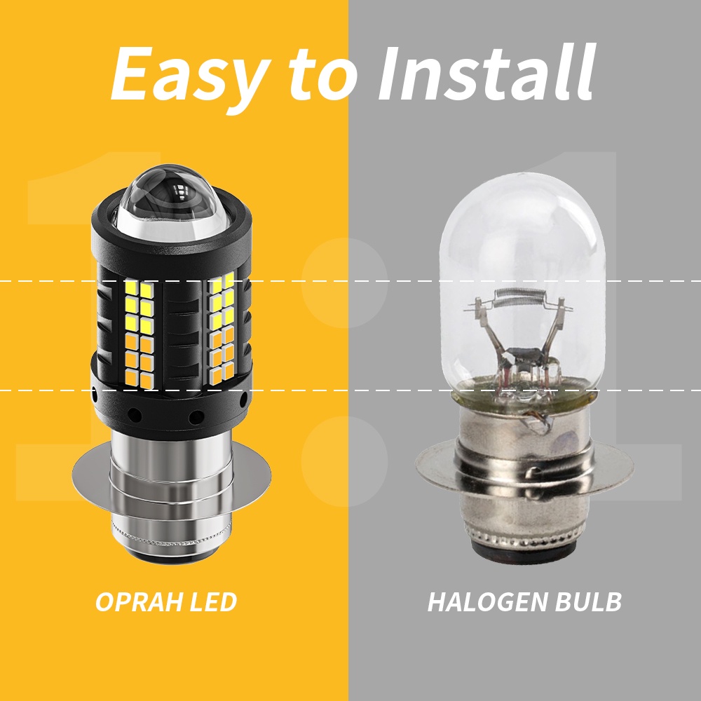 1 Đèn Pha Siêu Sáng T19 P15D H4 H6 2016 BA20D 6500K DC12V-80V 8000LM Dành Cho Xe Mô Tô Chùm Cao / Thấp Hai Màu Sắc Dành Cho Xe Mô Tô