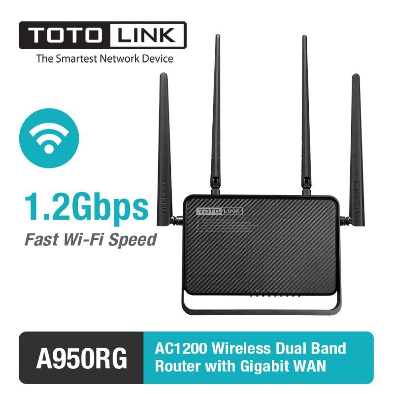 [5🌟][FREESHIP] BỘ PHÁT WIFI TOTOLINK 1200Mbps A950RG (4 ANTEN) - A810R (5 ANTEN) XUYÊN TƯỜNG CAO CẤP [SALE]