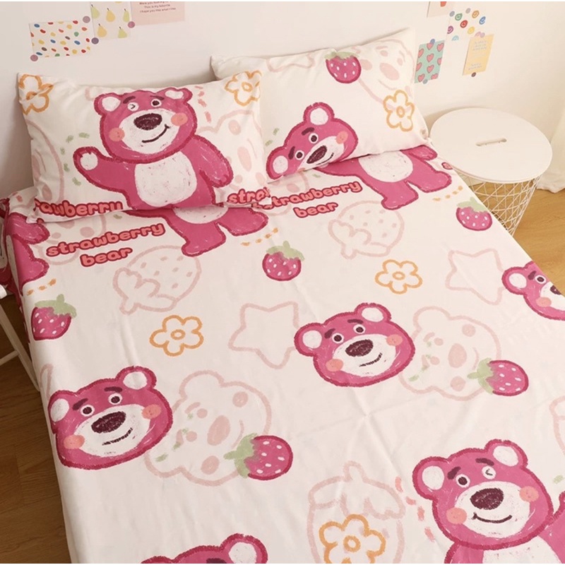 Bộ ga gối cotton living 100% cotton nhập khẩu