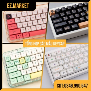 Tổng Hợp Keycap Cho Bàn Phím Cơ In Dyesub Không Xuyên Led Chất Liệu PBT, ABS Của Ez.market