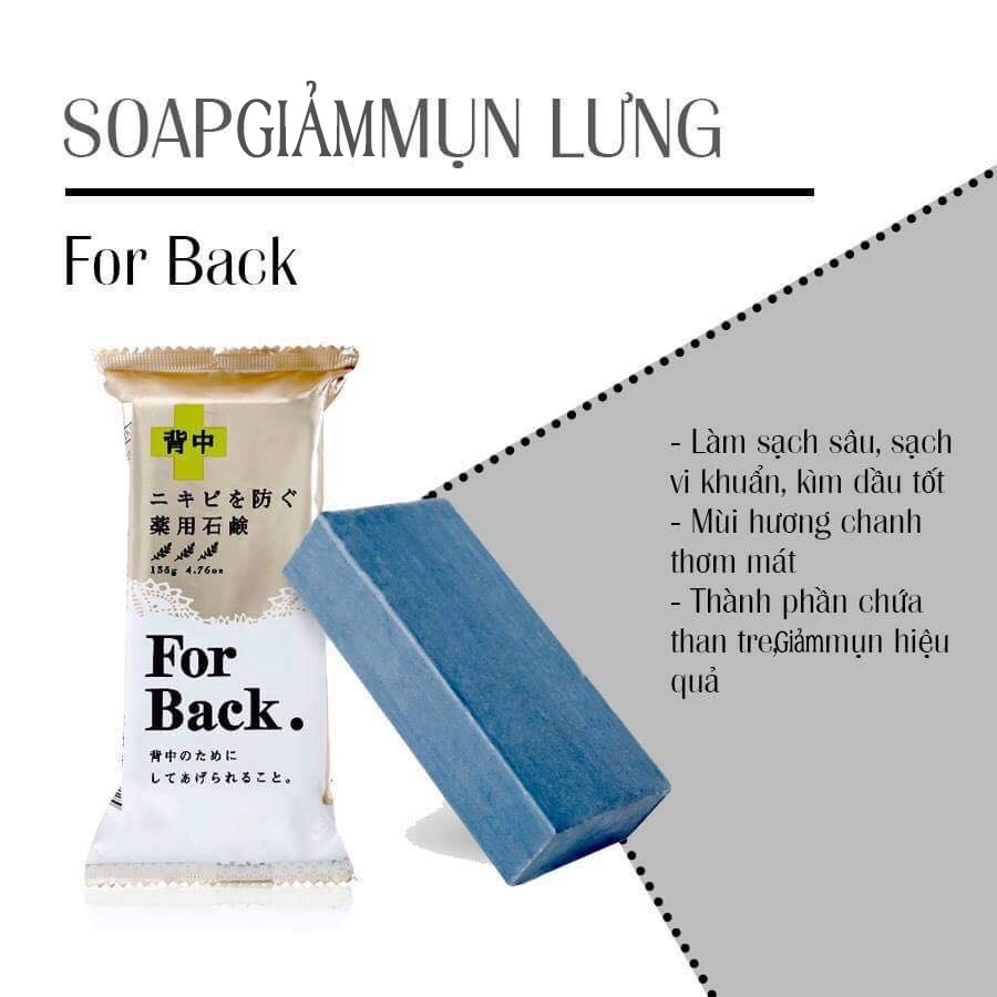 Xà phòng mụn lưng Pelican For Back (135g)