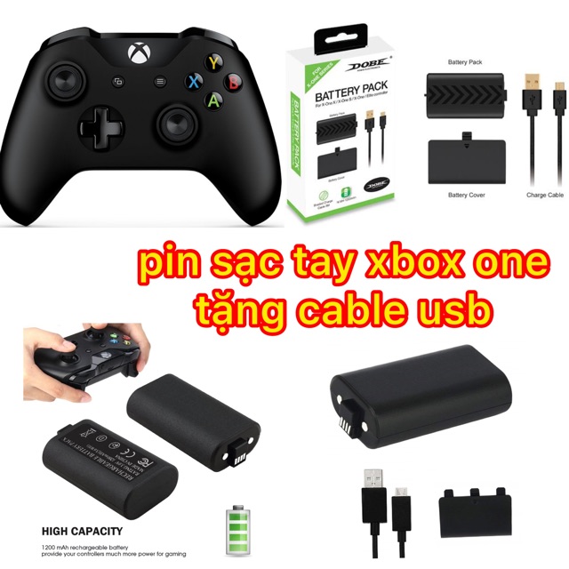 pin sạc xbox one/ xbox one s/ xbox one X / xbox one elite