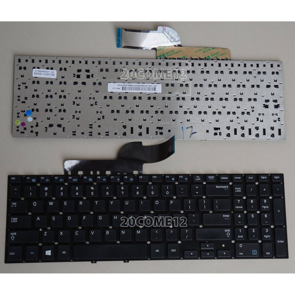 (KEYBOARD) BÀN PHÍM LAPTOP SAMSUNG NP350V5C dùng cho NP270E5V NP275E5V NP270E5E NP350E5C NP350V5C NP355E5C