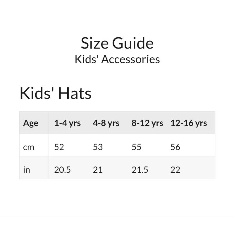 Set hai mũ kids  GEOGRE_UK size 1-3y, 4-8y, 8-12y