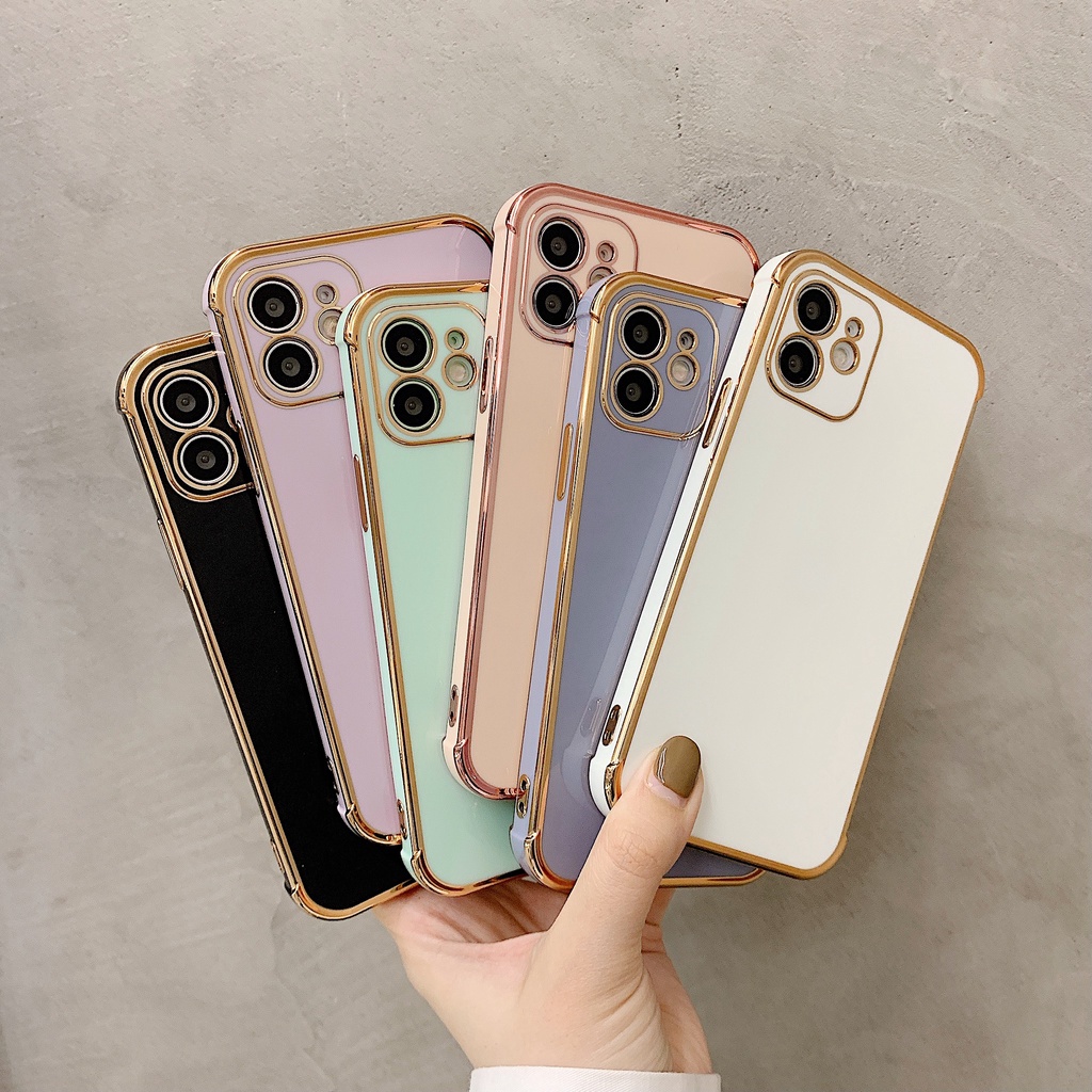Ốp điện thoại mạ điện 6D chất lượng cao chống rơi cho iPhone 11 12 X XS Pro Max XR 7 8 Plus 12mini SE2020