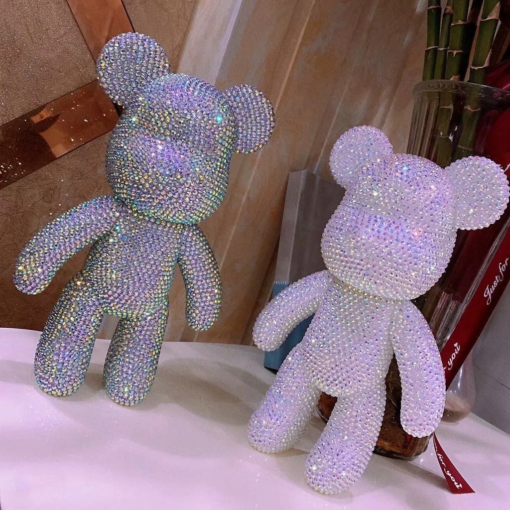 Bộ Dụng Cụ Đính Đá Hình Gấu Bông 23cm Diy