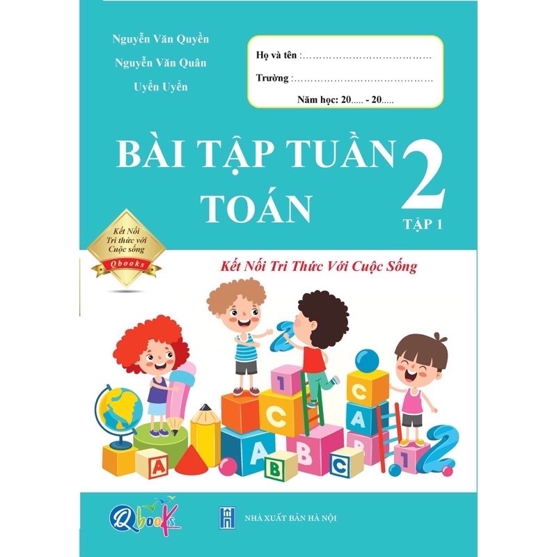 Sách - (Combo 2 tập) Bài Tập Tuần Toán 2 - Kết Nối Tri Thức Với Cuộc Sống