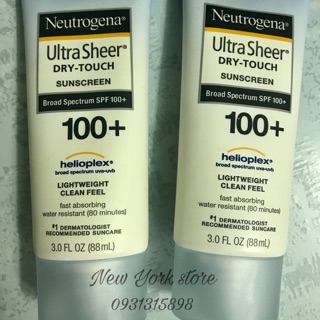 Kem chống nắng Neutrogena Ultra Sheer Dry touch 100+