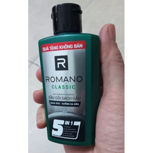 Dầu gội sạch gàu dưỡng da đầu Romano 5 in1  60gr