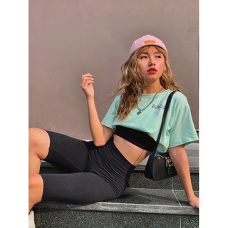 ÁO THUN CROPTOP NỮ MÀU XANH MINT