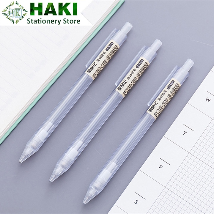 Bút chì bấm cơ HAKI ngòi 0.5mm 0.7mm tiện lợi dành cho học sinh B62