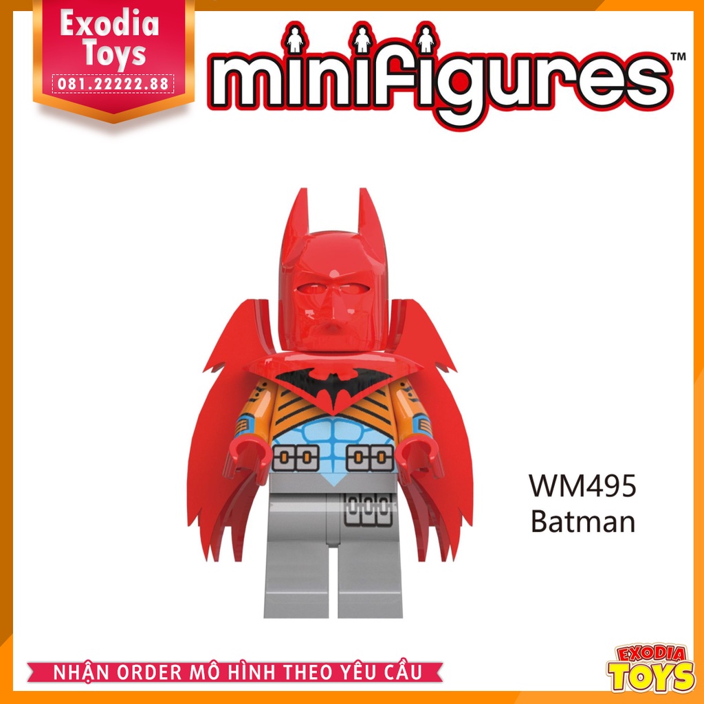 Xếp hình minifigure nhân vật siêu anh hùng Batman : Người Dơi - WM6027